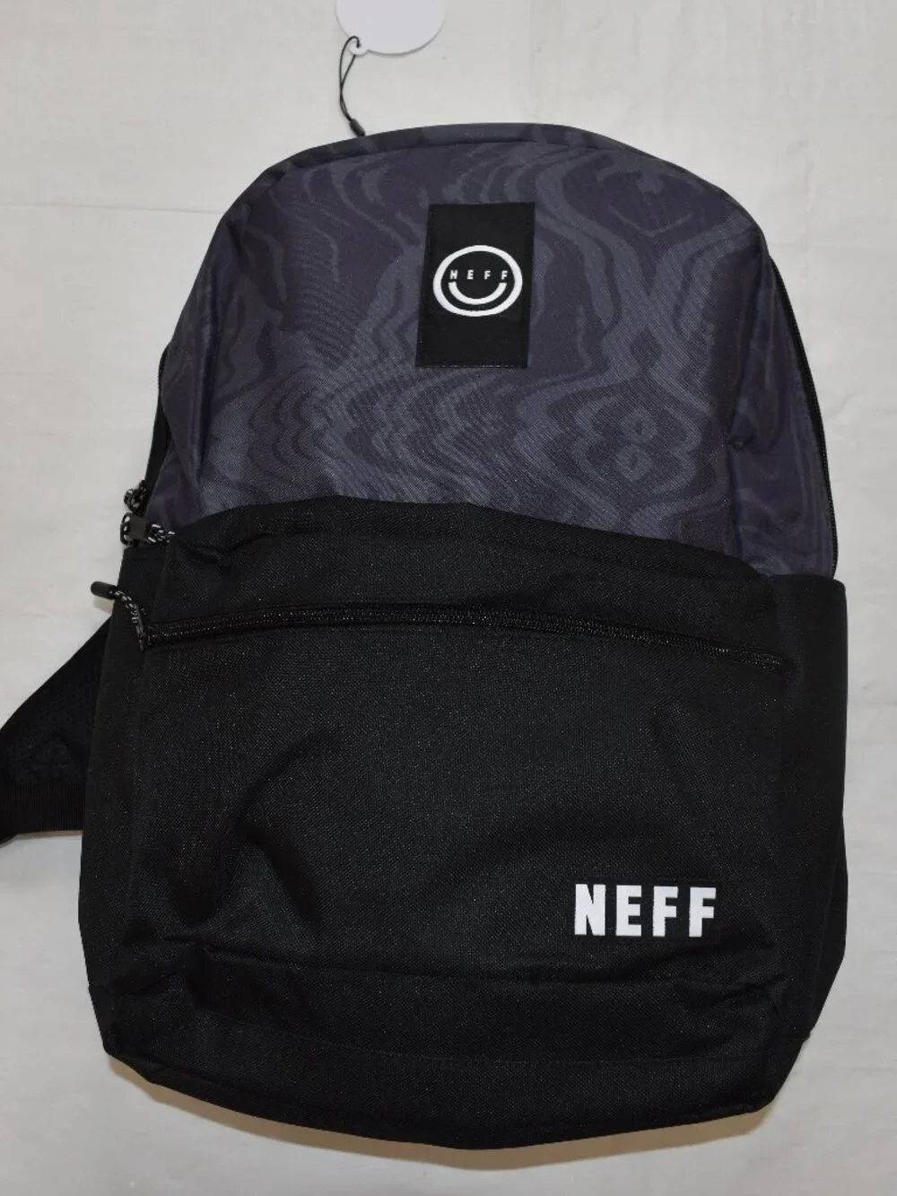 Neff Daily Adult School Black & Gray Backpack With Padded Laptop Sleeve New